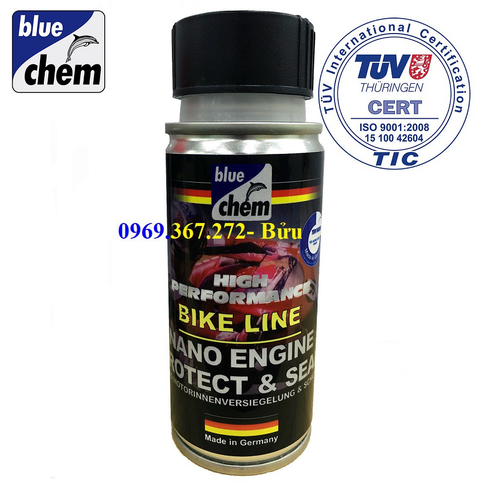 Nano bảo vệ động cơ cho mô tô xe máy Bluechem Nano Engine Super Protection 50ml