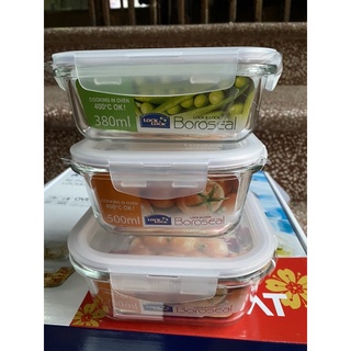 Thố thuỷ tinh lock and lock 380ml/400ml cao cấp chịu nhiệt