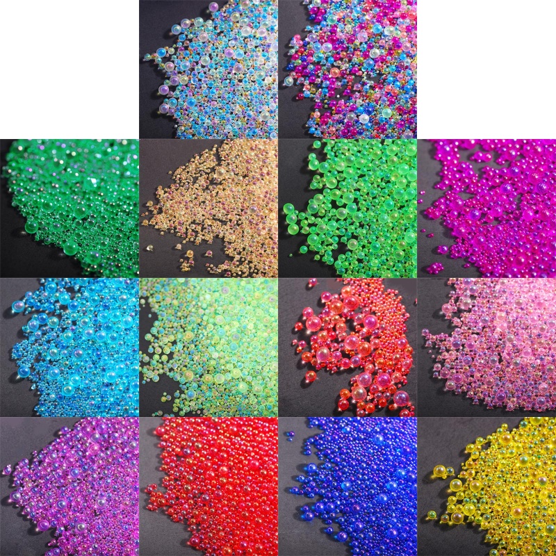 Gói hạt bong bóng thủy tinh resin epoxy 50g 1-3mm đổ khuôn silicone