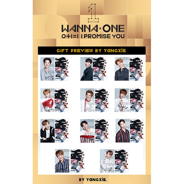 SET CARD / STRAP WANNA ONE