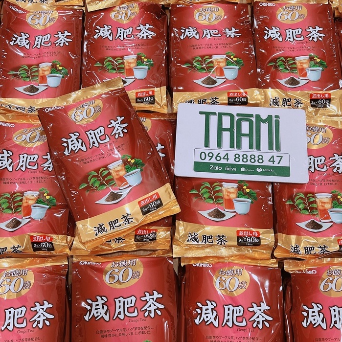 [CHÍNH HÃNG] Trà Giảm Mỡ Bụng Nhật Bản Genpi Tea Orihiro 60 gói