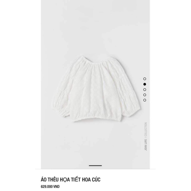 Áo ZR hoa cúc trắng