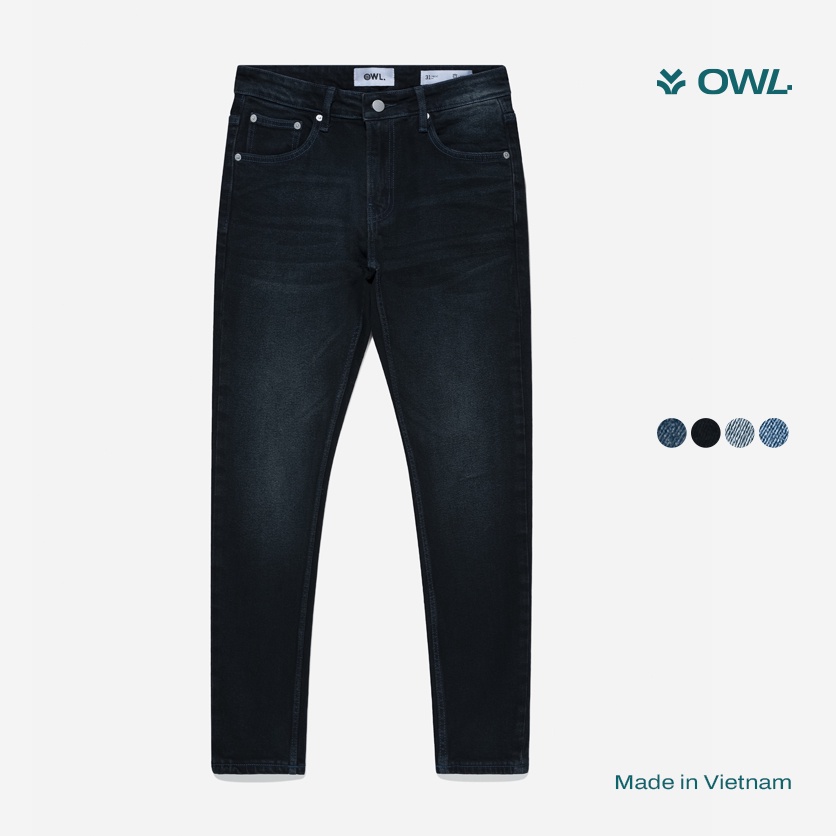 OWL BRAND® BASIC SKINNY JEANS - Quần jeans dài dáng ôm / Xanh nhạt  - OWL210322