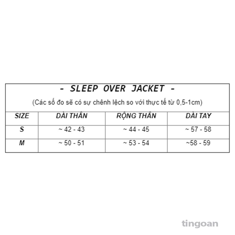 [Mã FAMALLT5 giảm 15% đơn 150k] Áo khoác dài tay tingoan croptop màu đỏ SLEEP OVER JACKET/DR | BigBuy360 - bigbuy360.vn