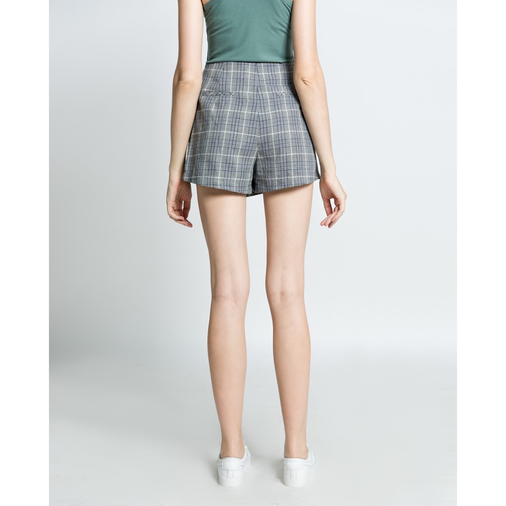 Quần short váy tà xếp chéo có nút - 15006603 J-P Fashion
