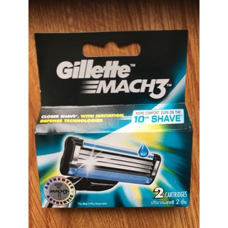 Hôp 2 lưỡi dao cạo râu Gillette Mach 3