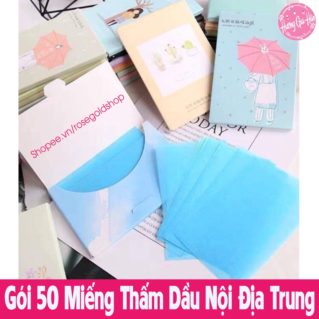 Gói 50 Miếng Thấm Dầu Nội Địa Trung