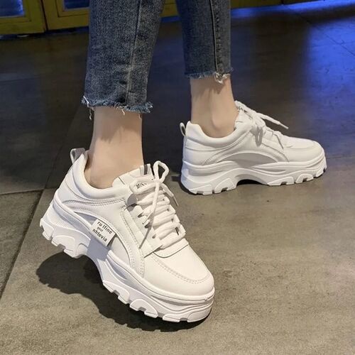Giày sneakers bánh mì ulzzang  thể thao nữ trắng
