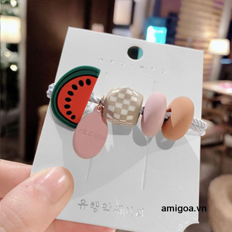 ✨✨Dây buộc tóc trang trí trái cây phong cách Hàn Quốc đáng yêu thời trang dành cho nữ