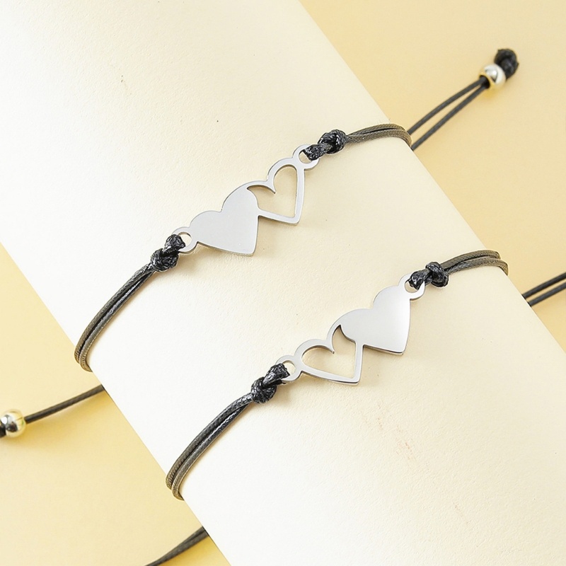 Bộ Vòng Tay Dây Bện Bằng Thép Không Gỉ Dành Cho Mẹ Và Con Gái