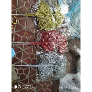 Cành quạt nhũ 3 nhánh trang trí oản cam kết loại 1
