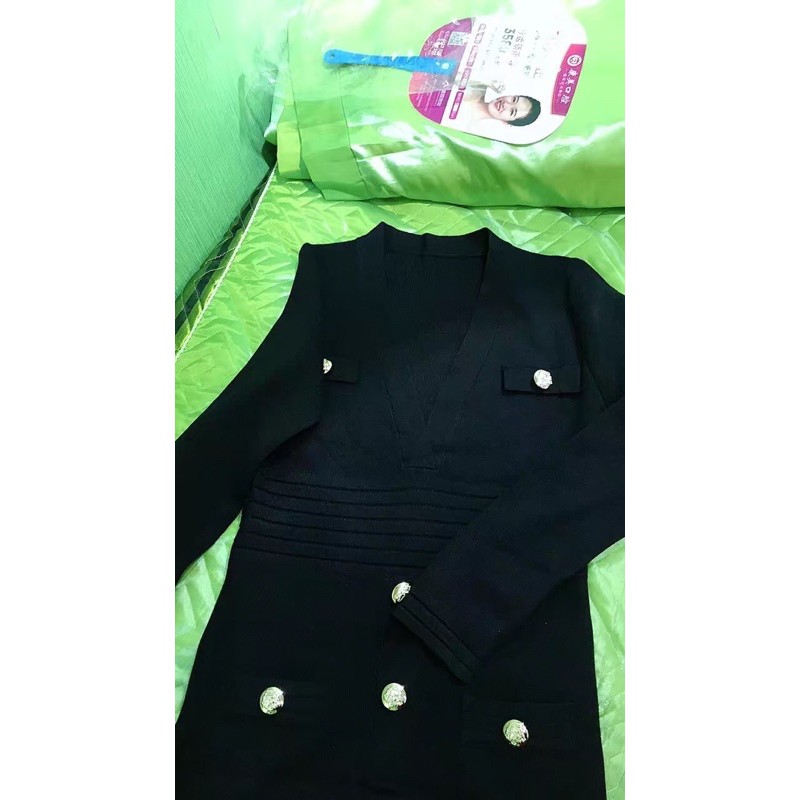 đầm len body đinh nút hàng quảng châu 2021 | BigBuy360 - bigbuy360.vn