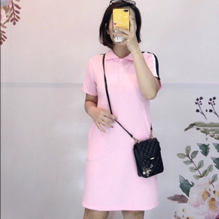 Sale 40% đầm polo hồng