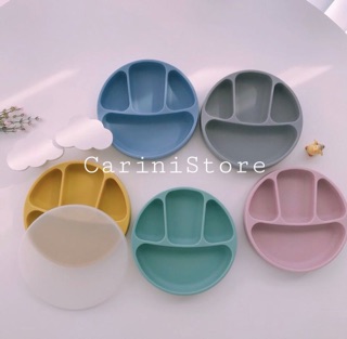 Khay ăn dặm silicone 4 ngăn