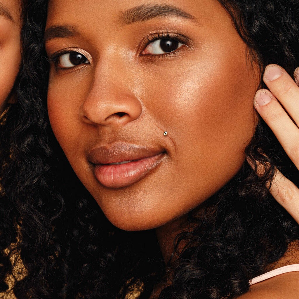 (Hàng Mới Về) Set 5 Khuyên Tai / Môi Bằng Thép Không Gỉ Nhiều Màu Cá Tính