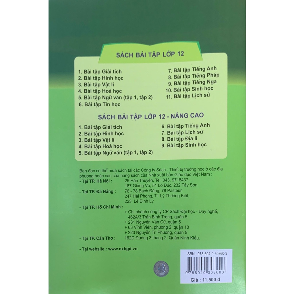 Sách - Bài Tập Giáo Dục Quốc Phòng - An Ninh 12