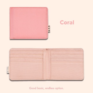 Ví vải Canvas Nam/Nữ ONO - hồng coral