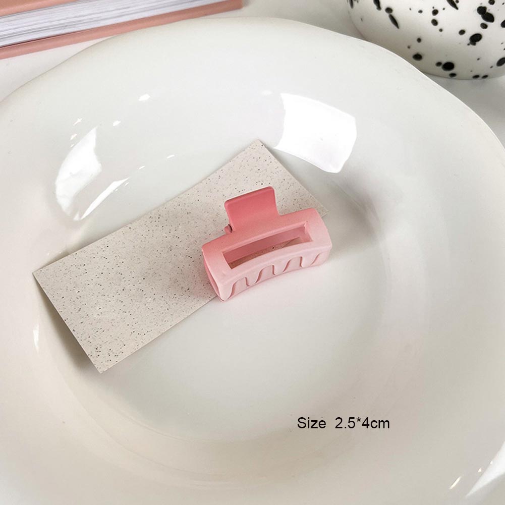 Kẹp Tóc Bằng Nhựa Acrylic Màu Hồng Nhẹ Thanh Lịch Thời Trang Cho Nữ