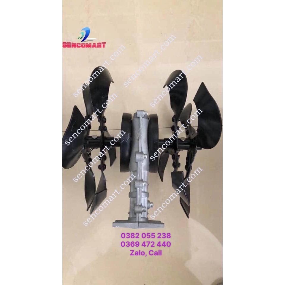 Đầu xới đất gắn đầu máy cắt cỏ- Bộ xạc cỏ tận gốc