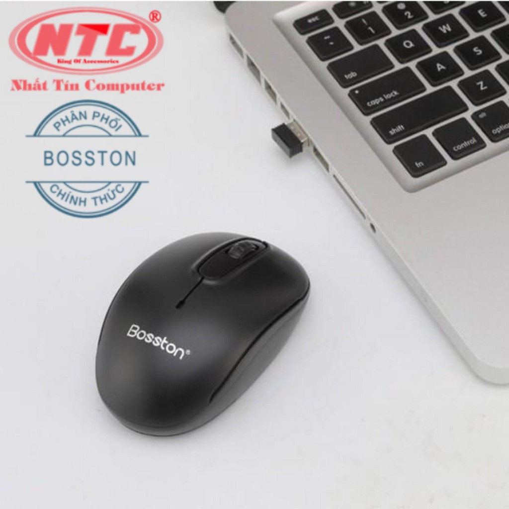 Chuột không dây Wireless Bosston Q1 + tặng kèm pin