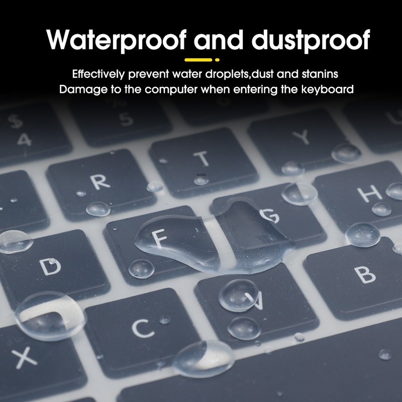 Miếng Dán Bảo Vệ Bàn Phím Laptop 15-17 inch Bằng Silicon Chống Thấm Nước / Bụi Bẩn Tiện Dụng