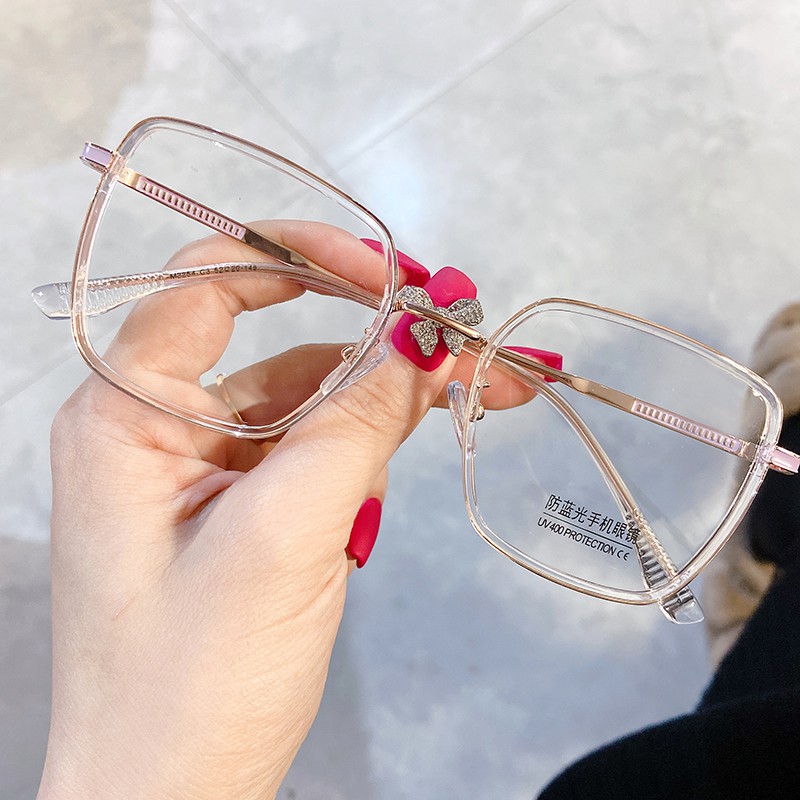 Mắt Kính Gọng Vuông Màu Xanh Dương Thời Trang Cho Nam Nữjz2254 | BigBuy360 - bigbuy360.vn