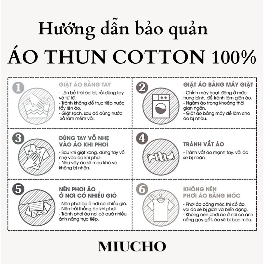 Áo phông nữ form rộng tay lỡ unisex chất vải cotton AT084 Miucho in logo