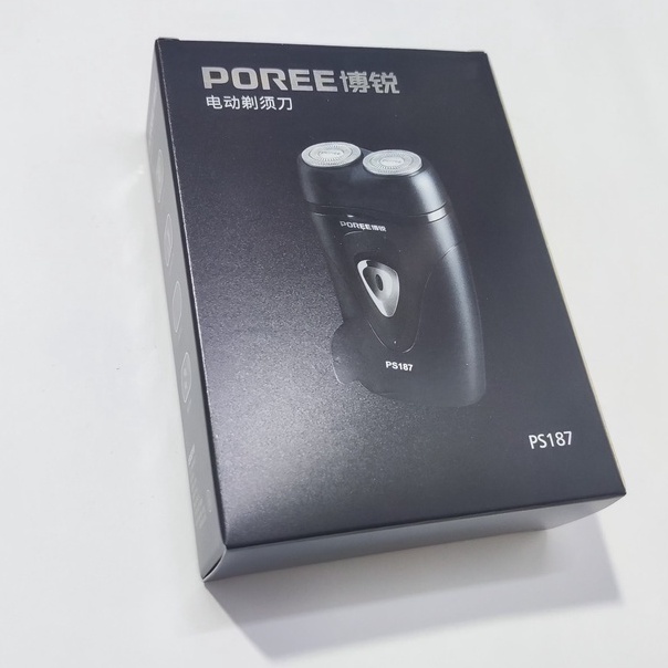 [Giá Sỉ] Máy Cạo Râu Sạc Điện 2 Lưỡi Poree PS187 Chức Năng Tự Mài Không Cần Thay Lưỡi Dao