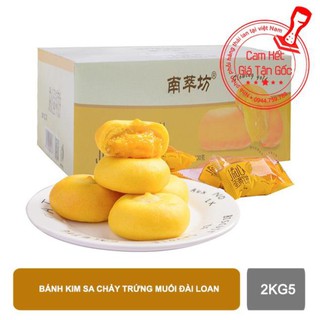 [ Thùng 2kg5 ]Bánh pía kim sa chảy trứng muối đài loan