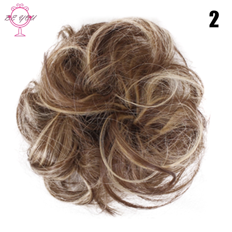 BY Easy to Wear Stylish Hair Scrunchies Naturally Messy Curly Bun Hair Extension