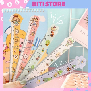 Thước nhựa dụng cụ học tập hoạt hình dễ thương biti store