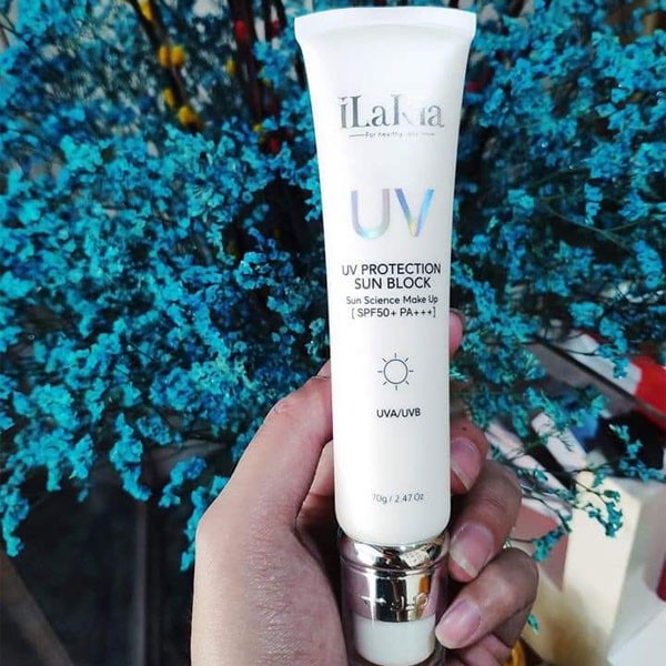 KEM CHỐNG NẮNG TRANG ĐIỂM ILAKIA UV SUN BLOCK SPF50 70G CHÍNH HÃNG - 5590