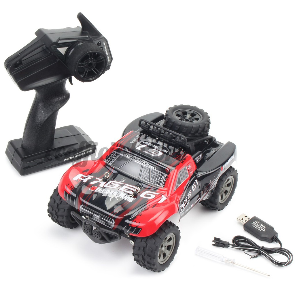 Xe tải Monster Truck điều khiển từ xa tốc độ cao 1:18 kèm phụ kiệnVui mừng