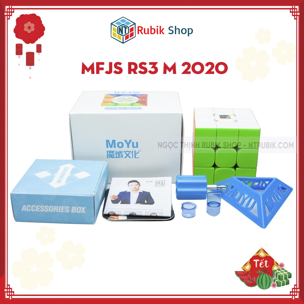 Rubik 3x3x3 MFJS RS3 M 2020 Stickerless Rubik Nam Châm (Hãng Mod Nam Châm)