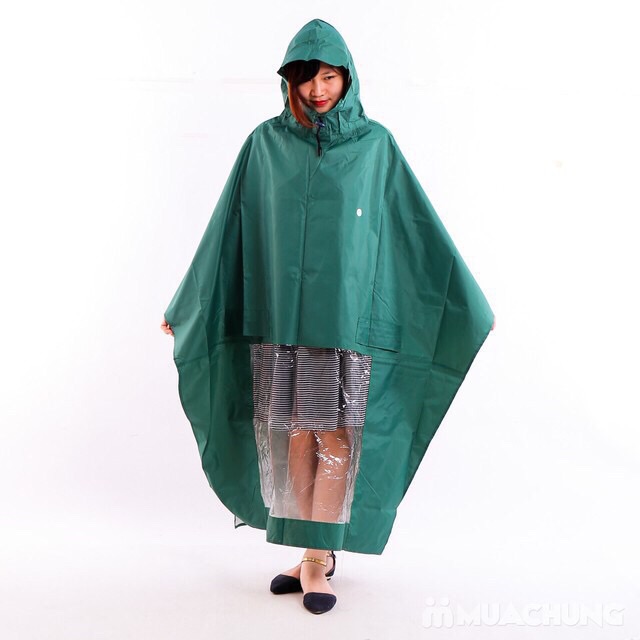 Áo Mưa Xe Máy, Áo Choàng Đi Mưa Siêu Nhẹ, Chống Thấm Nước, Chống UV (Giao Ngẫu Nhiên)