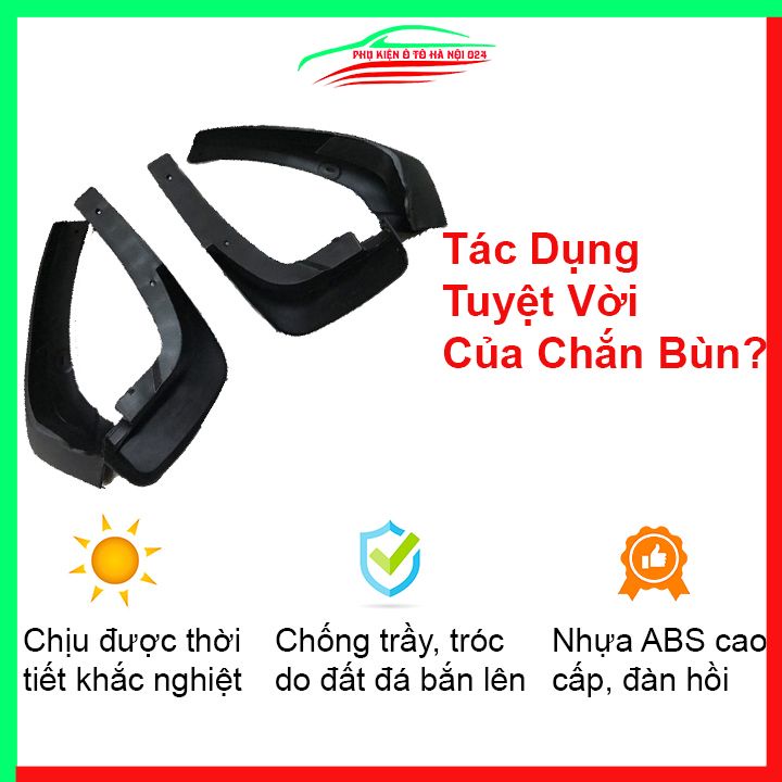 Bộ 4 chắn bùn Vios 2008-2013 chuẩn theo xe