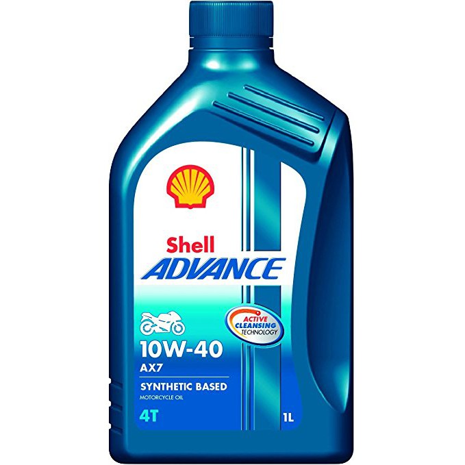 Nhớt Shell Advance 4T AX7 10W40 Synthetic Based 1lL