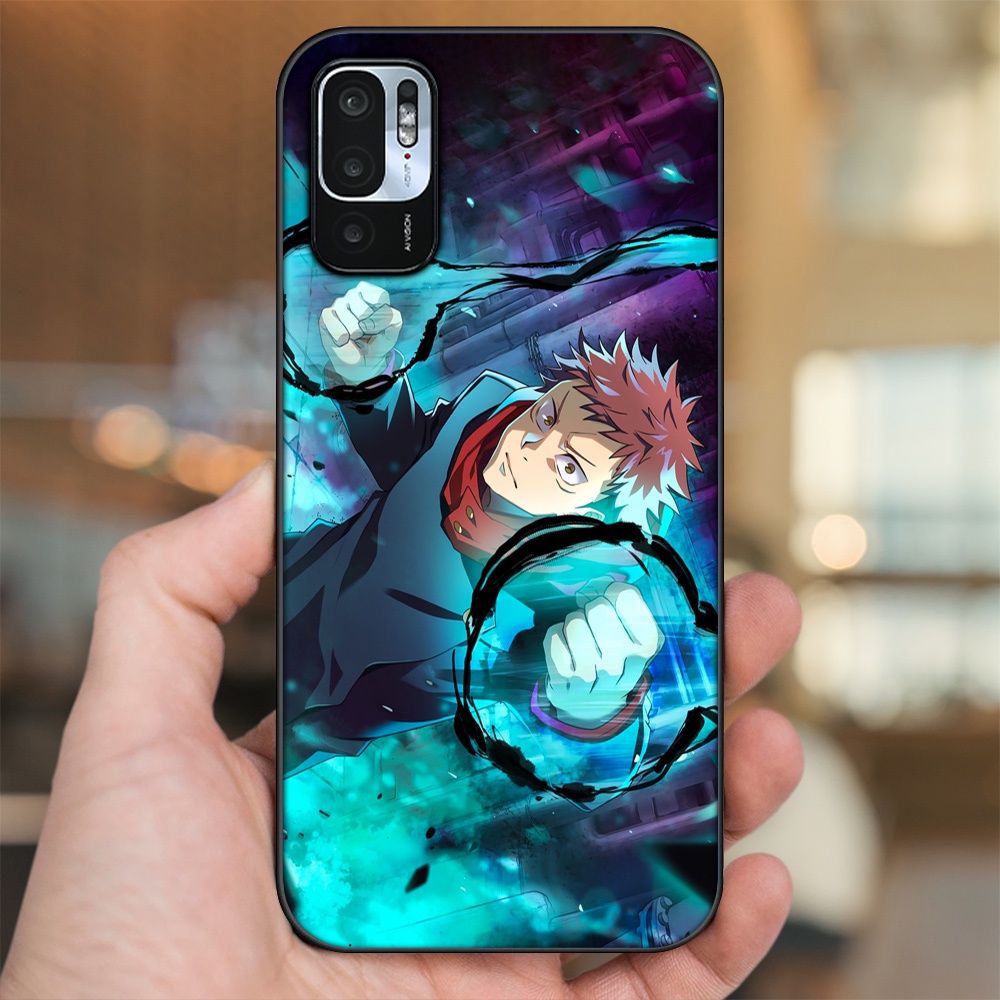 Ốp lưng Xiaomi Redmi Note 10 5G viền đen in hình Yuji Jujutsu Kaisen