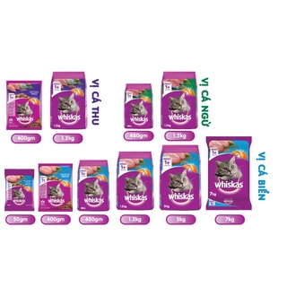 Hạt whiskas cho mèo túi lớn 1,2kg