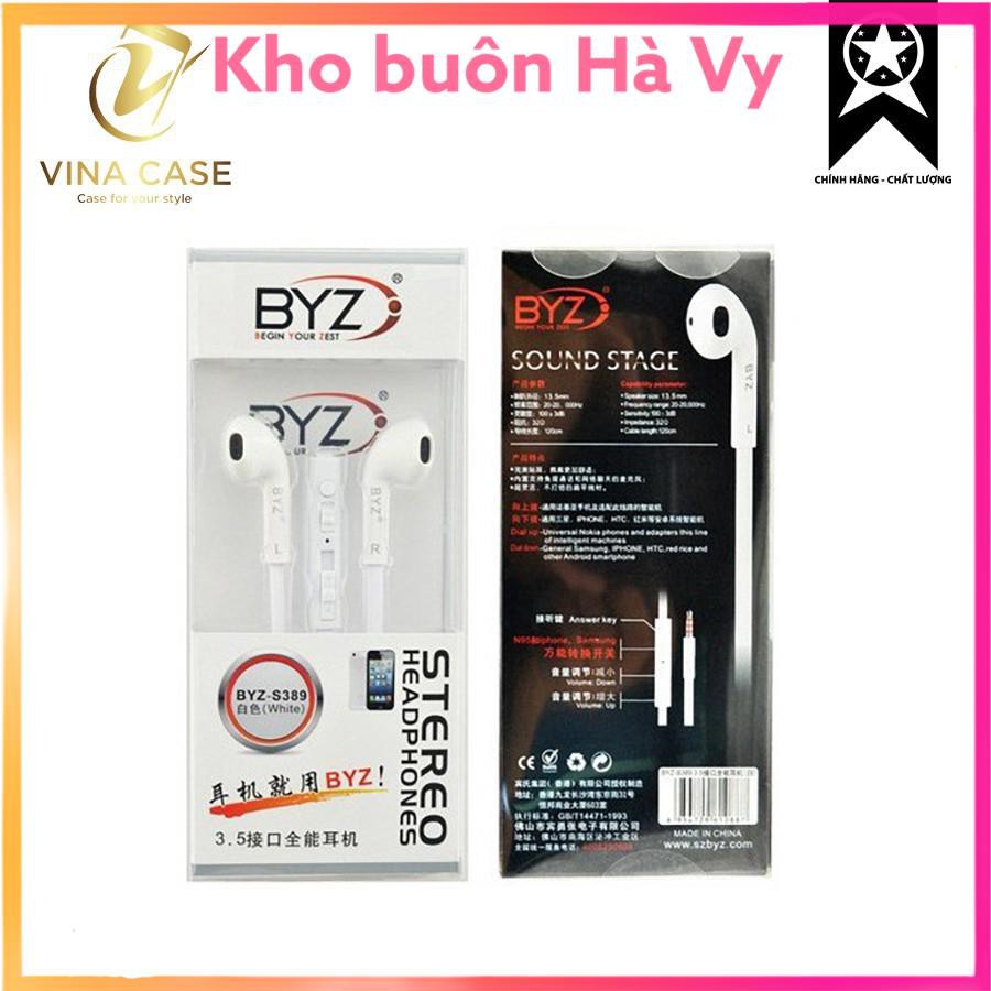 Tai Nghe BYZ S389 Chính Hãng (Đen Trăng) TAI NGHE DÂY DẸT/ CHỐNG ĐỨT