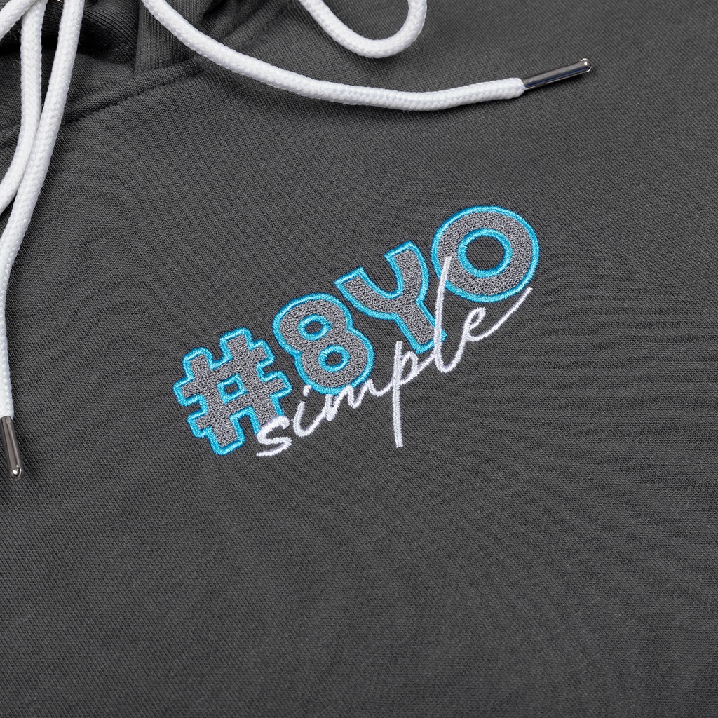Áo Hoodie 8YO thêu cao cấp Embroidery # 4 màu- Local Brand