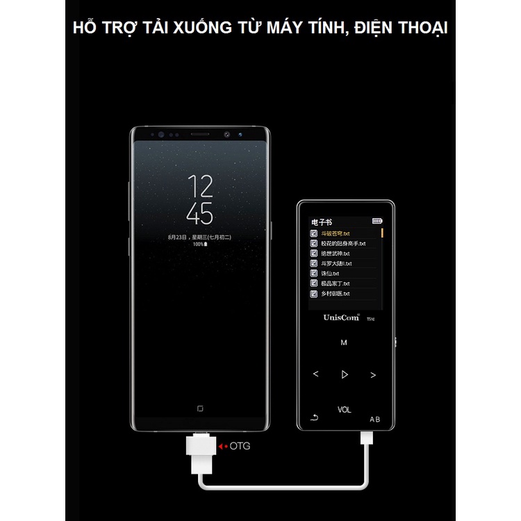 Máy Nghe Nhạc Mp3 Uniscom T510 Bộ Nhớ Trong 8GB AZONE