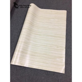 Decal màu gỗ trắng có keo - khổ 1,2m