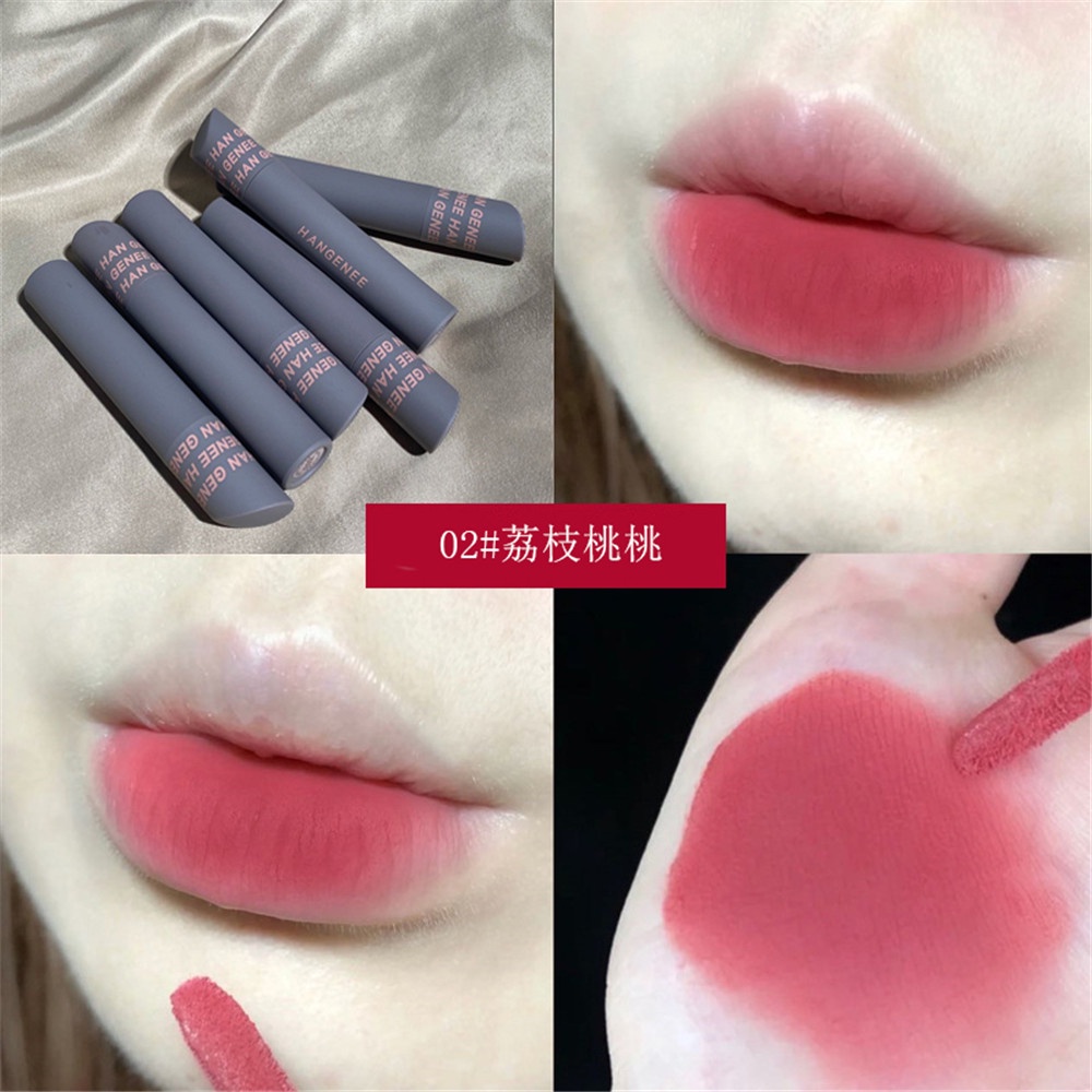 [Hàng mới về] Son môi hangenee 6 màu thời trang tùy chọn cao cấp
