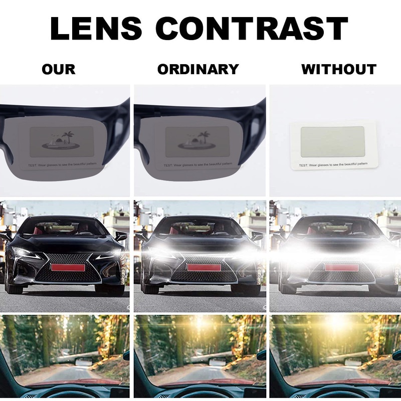 Kính Mát Lật Phân Cực Chống Tia UV Đổi Màu Sắc Thời Trang Cho Nam