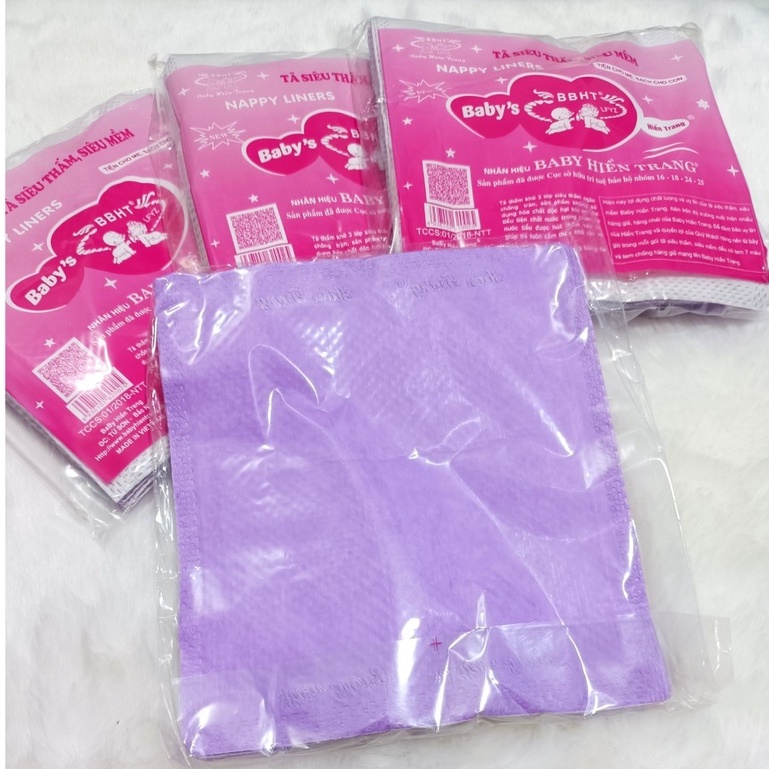 Lót phân xu tím cho bé bịch đại(14-15 miếng)