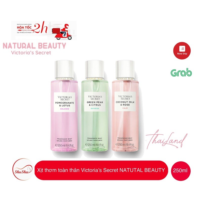 [ HCM SỈ ] Xịt thơm toàn thân Victoria Secret NATURAL BEAUTY