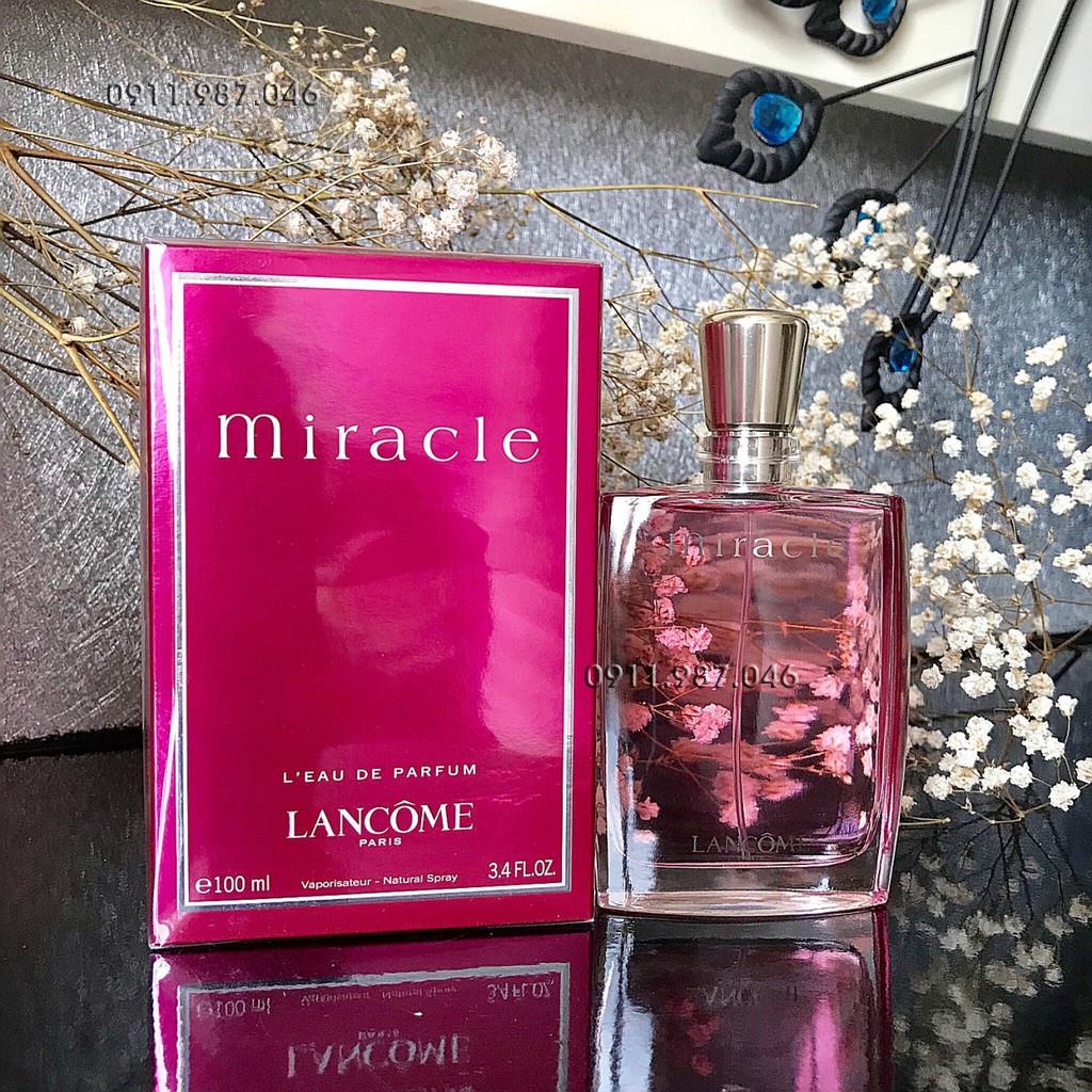 Nước hoa nữ 𝐋𝐚𝐧𝐜𝐨𝐦𝐞 Miracle EDP 100ml - Dầu thơm nữ sang trọng hương thơm nữ tính quyến rũ lưu hương lâu- Kuin