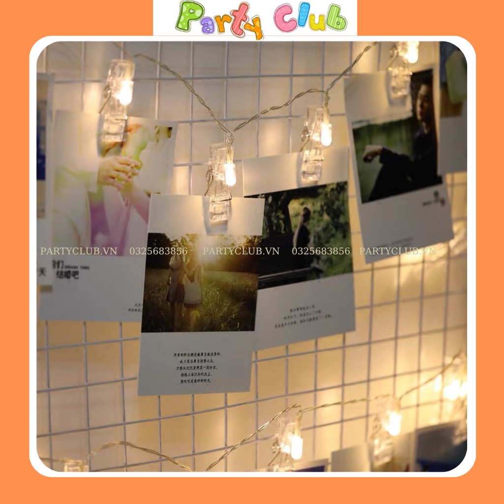 Kẹp ảnh đèn LED sử dụng pin - kẹp treo ảnh trang trí decor