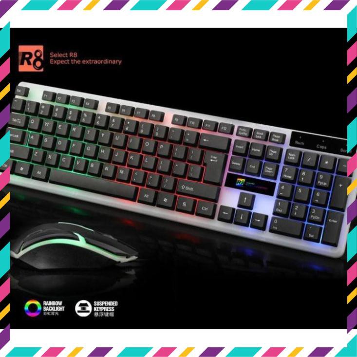 Bộ bàn phím chuột keyboard Mouse Gaming R8 1921 Led | BigBuy360 - bigbuy360.vn